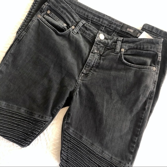 CLOSED Black Moto Skinny Jeans Made In Italy - Picture 1 of 10